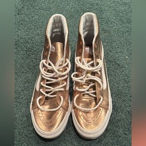 Rose gold Vans size 8.5 high tops